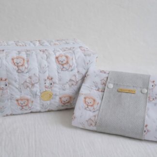 Conjunto Trocador  + Necessaire - Animais da Floresta