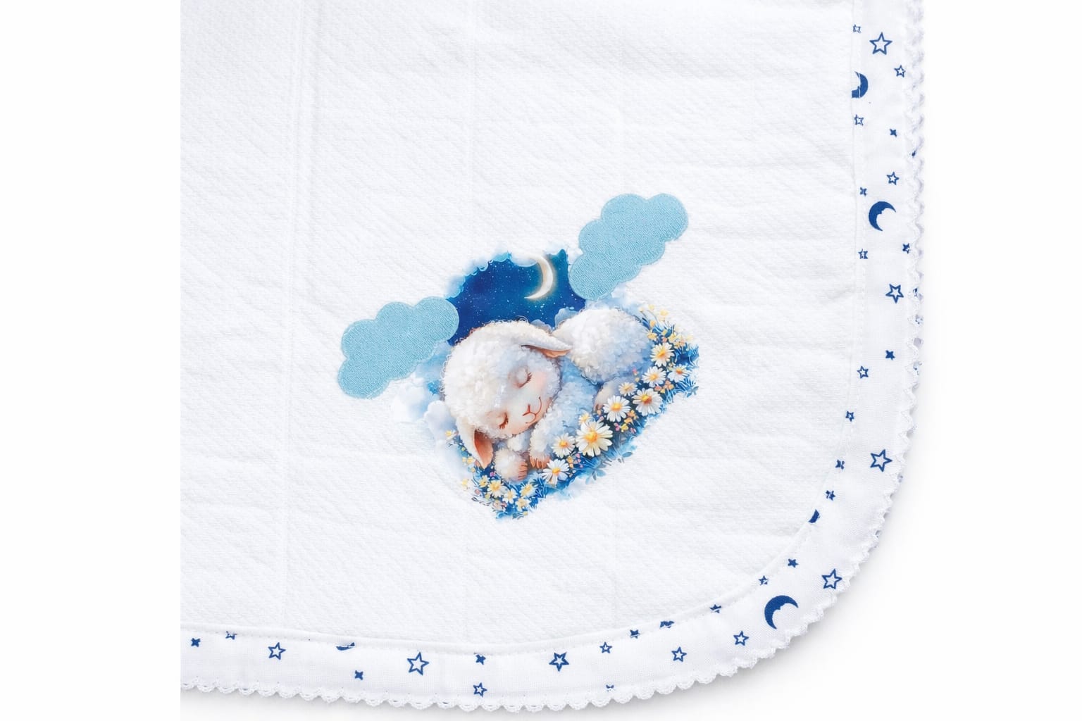 Fralda de Algodão – Motivo Infantil Noite Tranquila