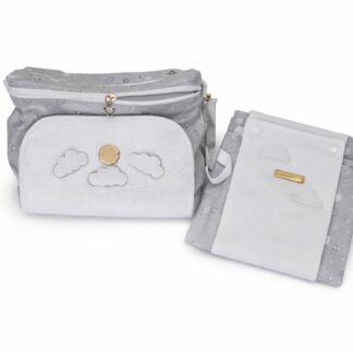 Conjunto Nuvens de Algodão - Bolsa + Trocador