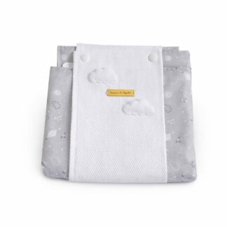 ☁️ Trocador Impermeável – Nuvens de Algodão